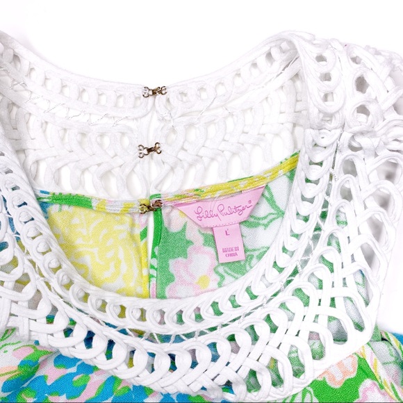 Lilly Pulitzer Jillie Hibiscus Stroll Floral Dress - Picture 4 of 8